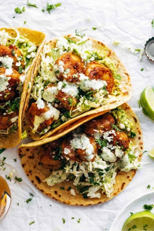 Spicy Tex Mex Shrimp Tacos
