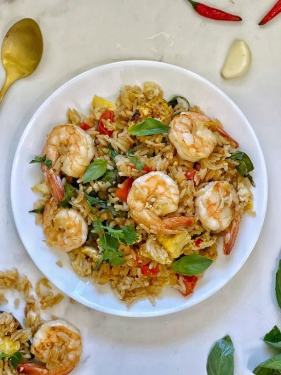 Spicy Thai Shrimp Fried Rice