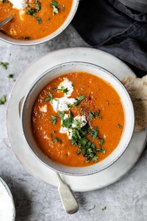 Spicy Tomato and Lentil Soup