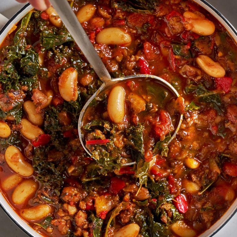 Spicy Turkey and Kale Soup