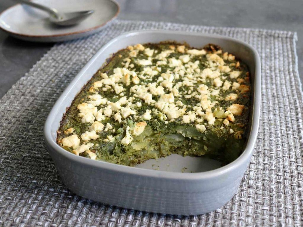 Spinach and Feta Cheese Casserole