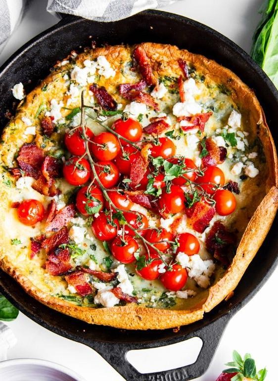 Spinach and Feta German Pancake