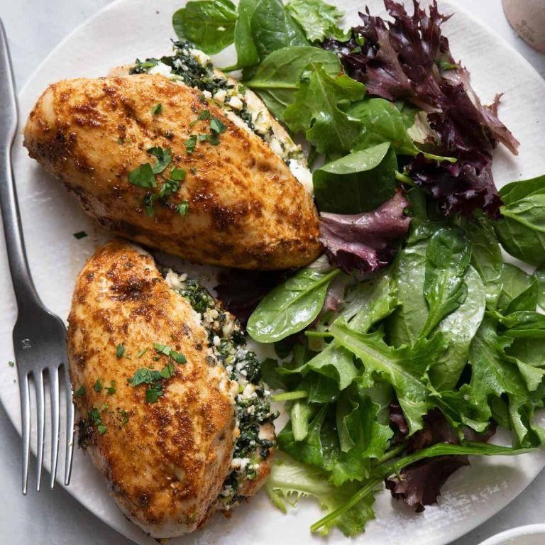 Spinach and Feta Stuffed Chicken