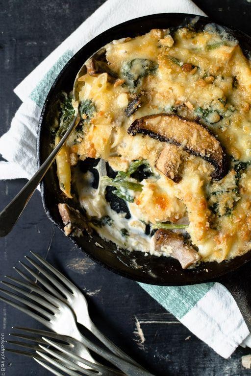 Spinach and Mushroom Casserole with Béchamel Sauce