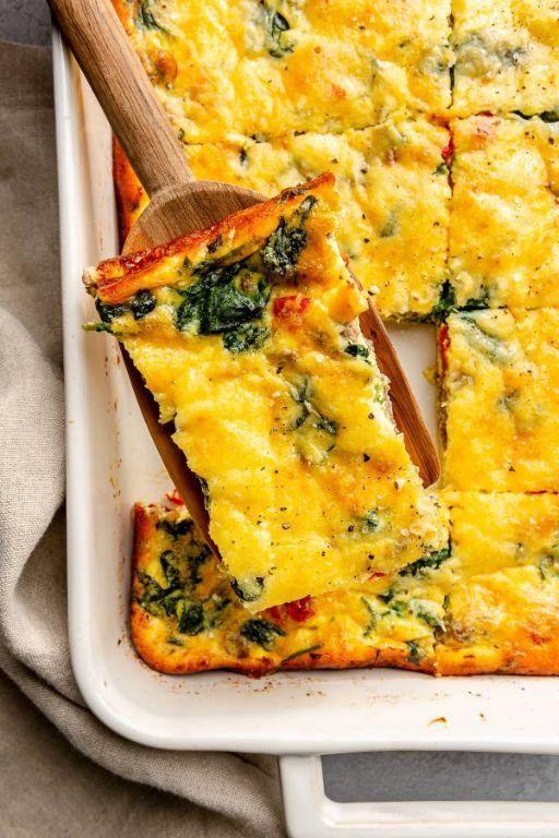 Spinach and Sausage Breakfast Casserole