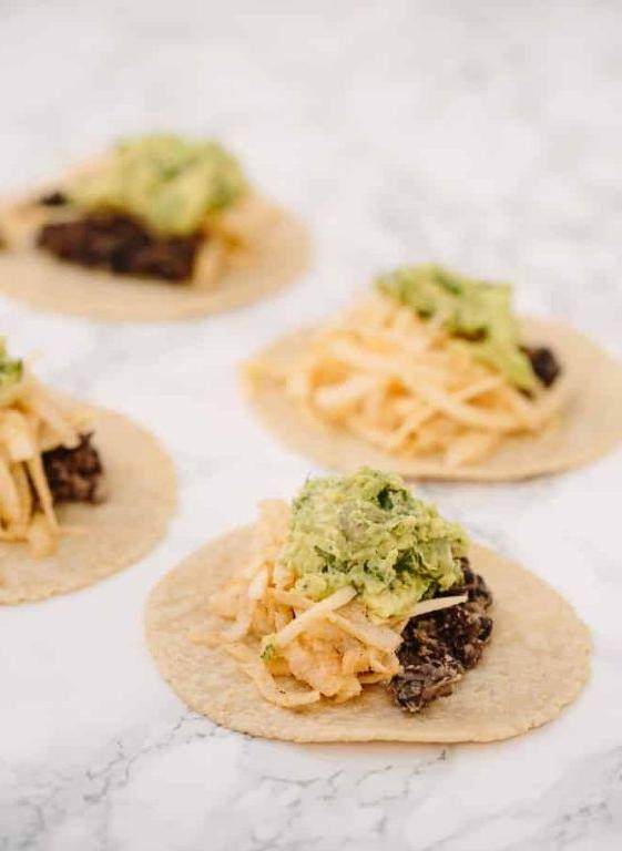 Spiralized Jicama Tacos