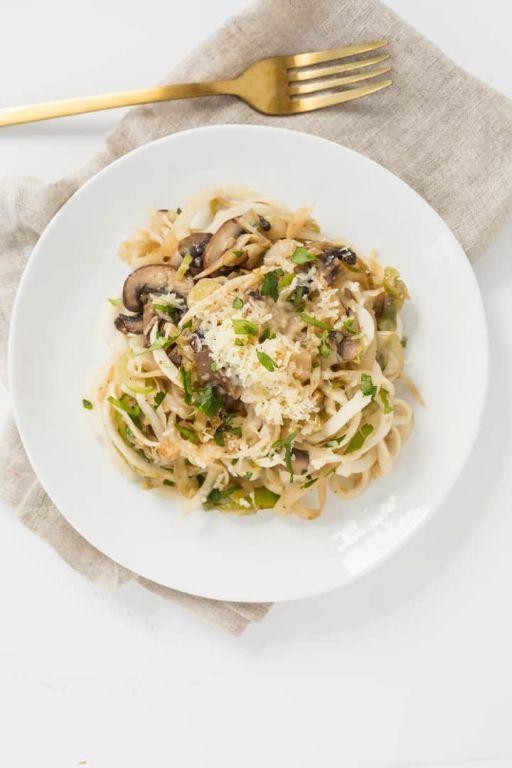 Spiralized Turnip Noodles with Garlic Butter