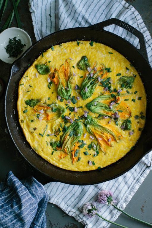 Squash Blossom Frittata