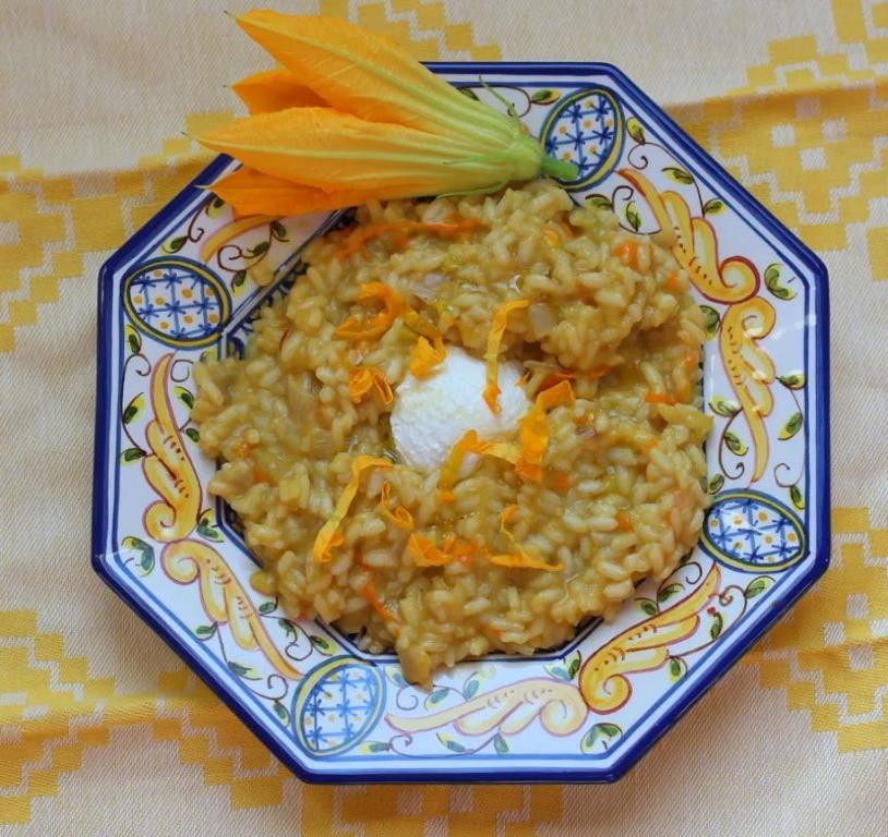 Squash Blossom Risotto