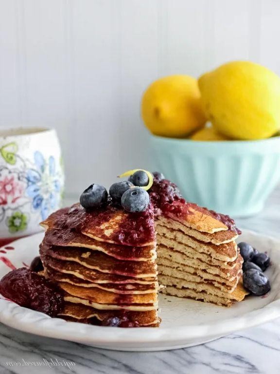 Squash Blossom and Lemon Ricotta Pancakes