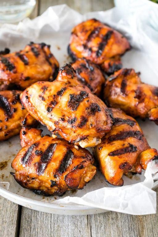 Sriracha Honey Grilled Chicken Thighs