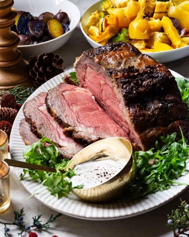 Standing Rib Roast with Horseradish Cream