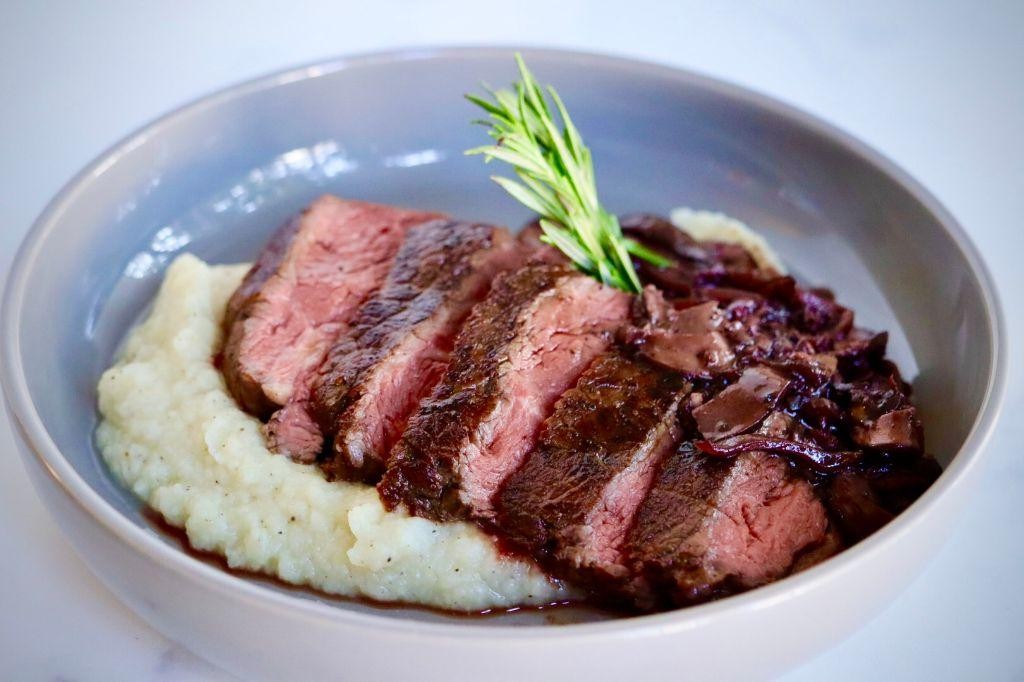 Steak and Cauliflower Mash