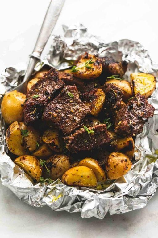 Steak and Potato Foil Packets