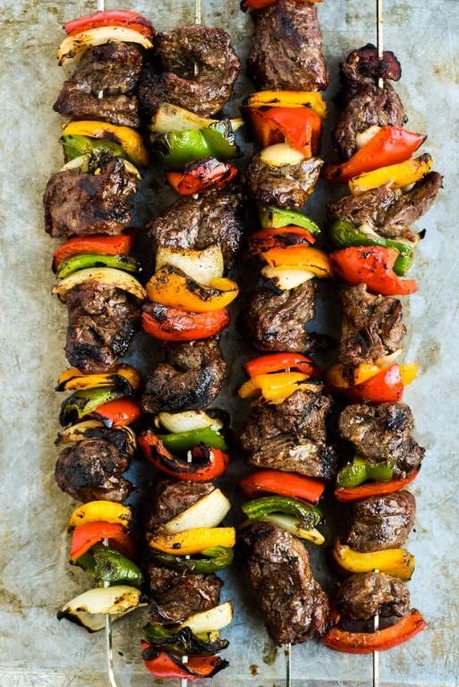 Steak and Veggie Kabobs