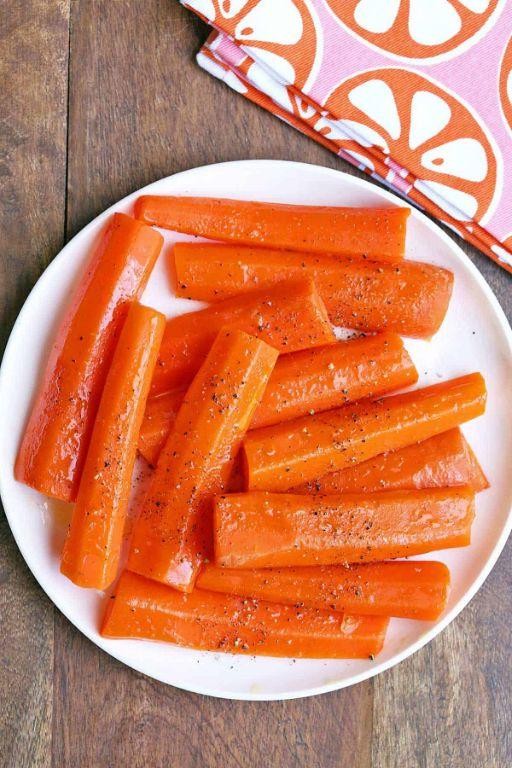 Steamed Carrot Sticks