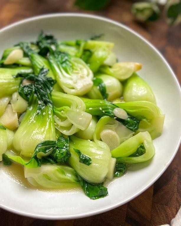 Stir-Fried Bok Choy with Garlic