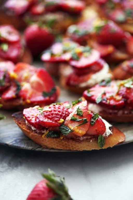 Strawberry Balsamic Ricotta Toast