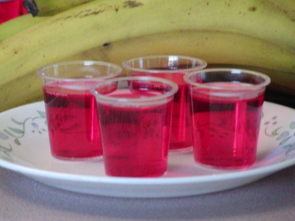Strawberry Banana Jello Shots