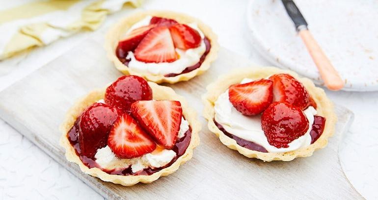 Strawberry Cream Tartlets