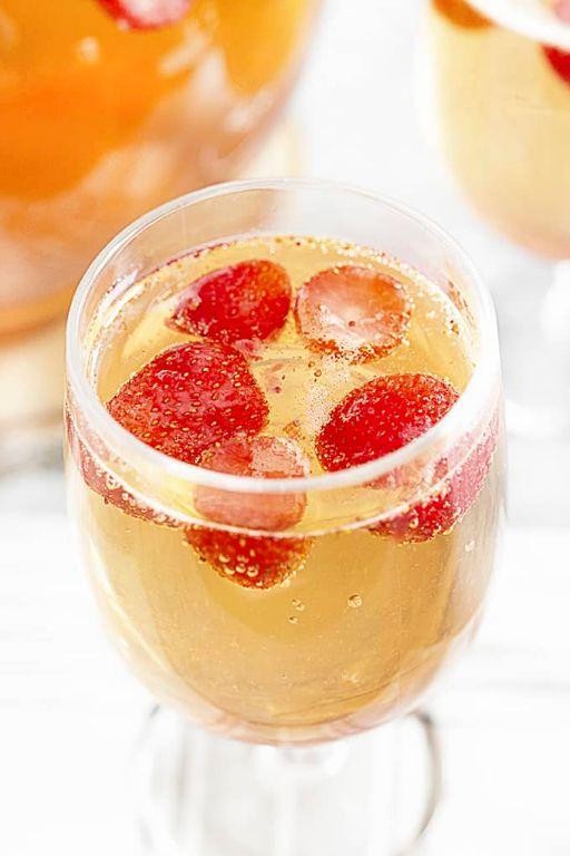 Strawberry Fields Champagne Punch