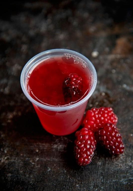 Strawberry Peach Jello Shots