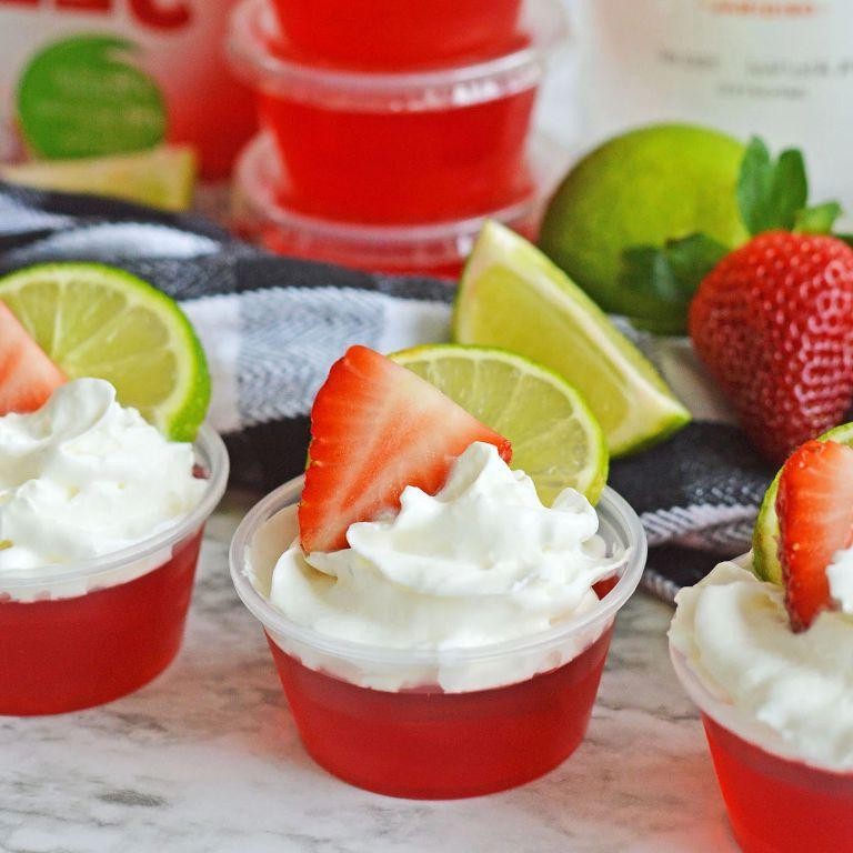 Strawberry Rum Jello Shots
