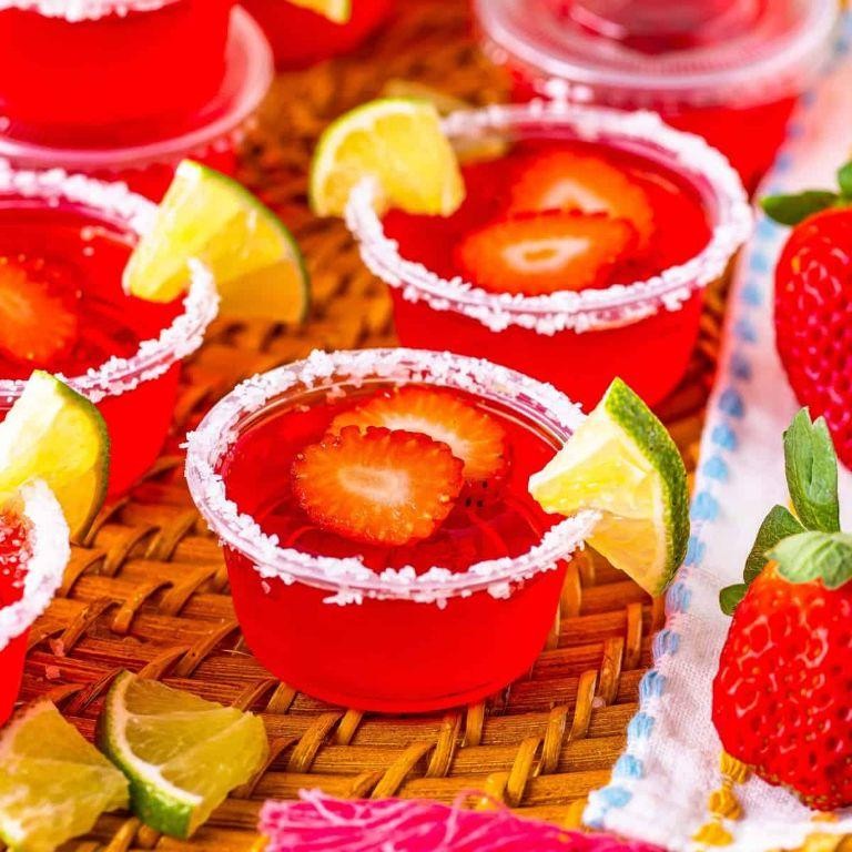 Strawberry Tequila Jello Shots