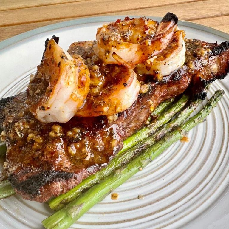 Strip Loin Steak and Shrimp Combo