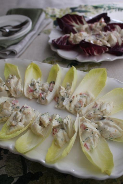 Stuffed Belgian Endive with Crab and Avocado