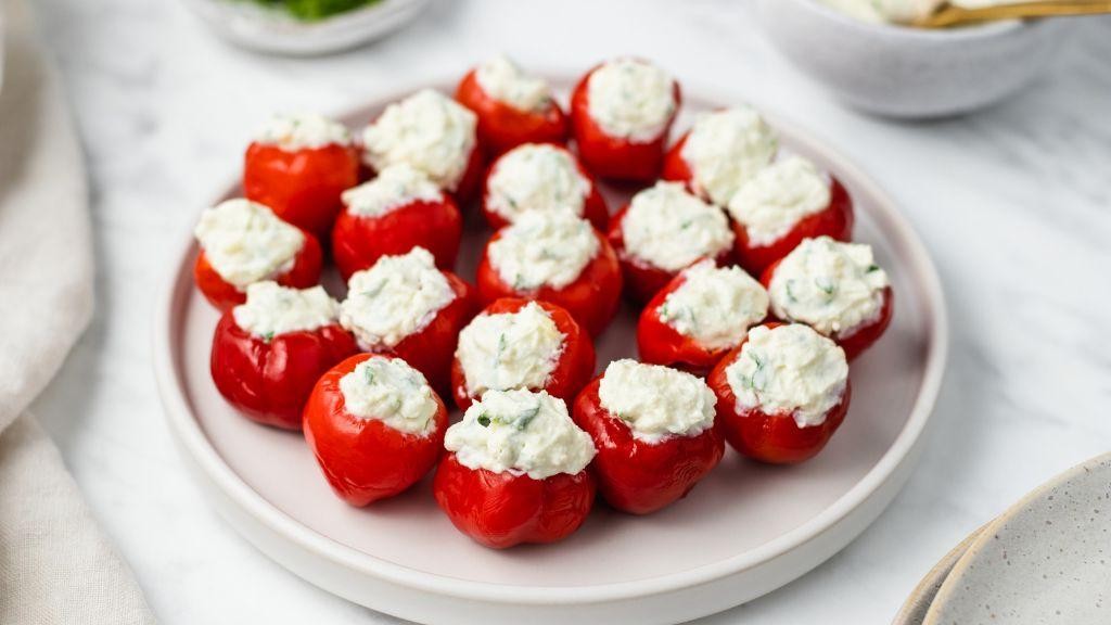 Stuffed Cherry Peppers with Cream Cheese