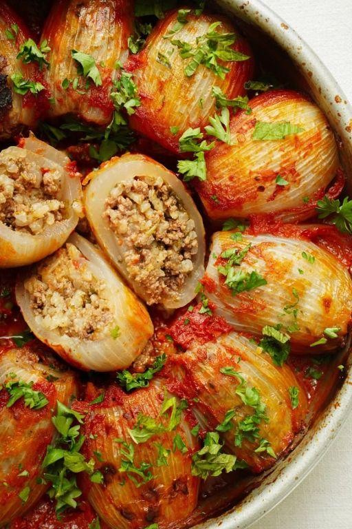 Stuffed Onions with Ground Meat