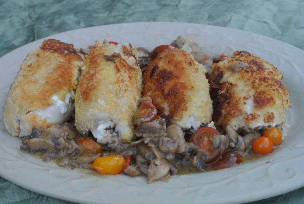Stuffed Rabbit Legs with Spinach and Cheese