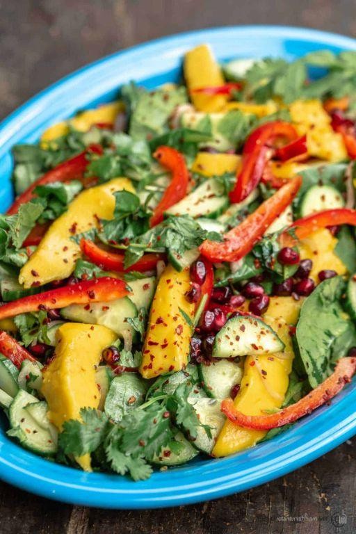 Summer Mango Salad with Mint and Basil