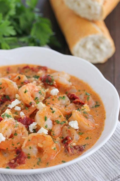 Sun-Dried Tomato and Feta Stuffed Shrimp