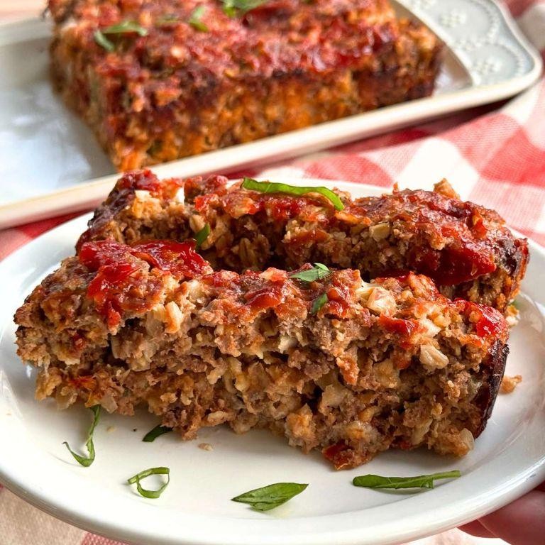 Sun-Dried Tomato and Mozzarella Stuffed Meatloaf