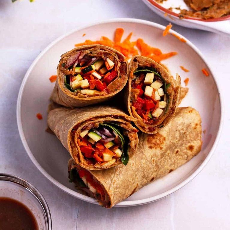 Sun-Dried Tomato and White Bean Wrap