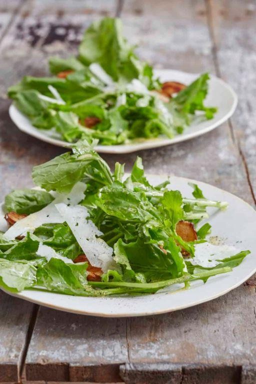 Sunchoke Salad with Arugula and Parmesan