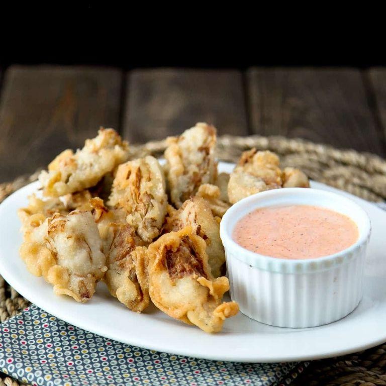 Sunchoke Tempura with Dipping Sauce