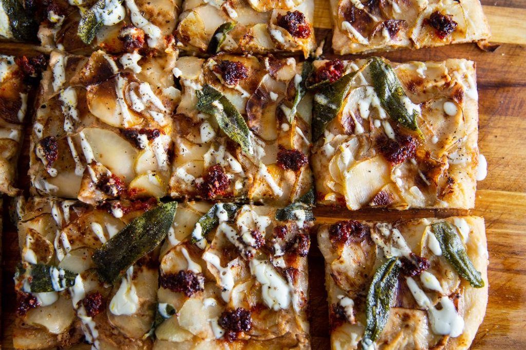 Sunchoke and Bacon Flatbread