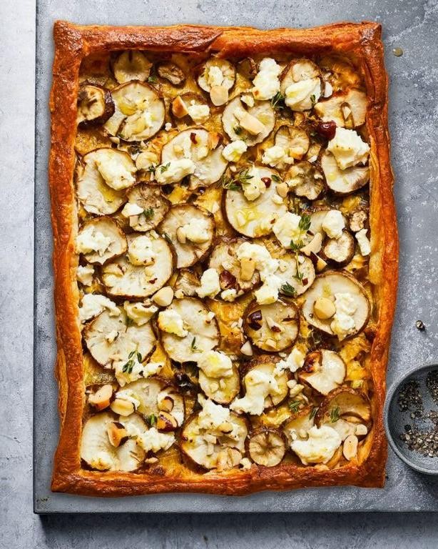 Sunchoke and Leek Tart