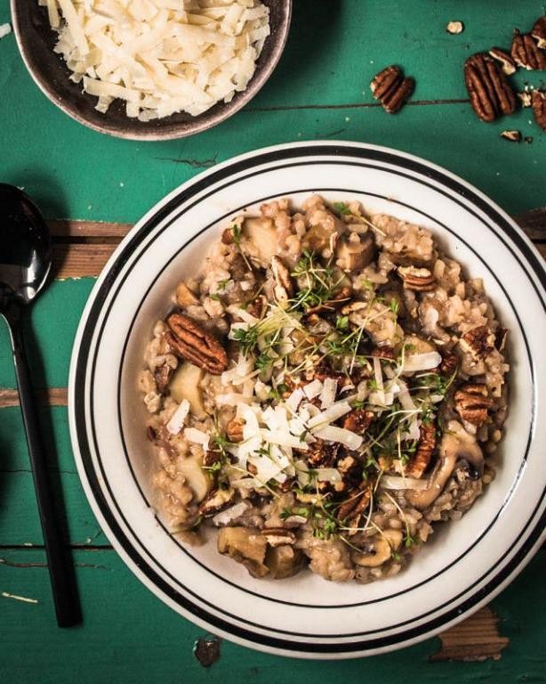 Sunchoke and Mushroom Risotto