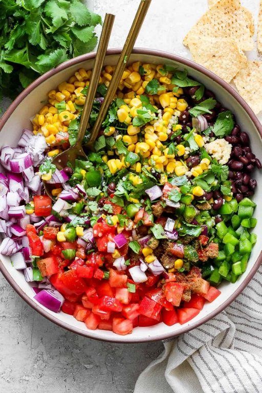 Sweet Corn and Black Bean Boat Dip