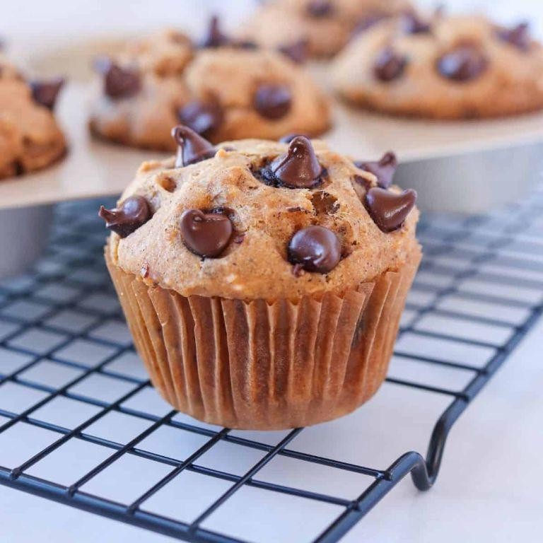 Sweet Potato Chocolate Chip Muffins