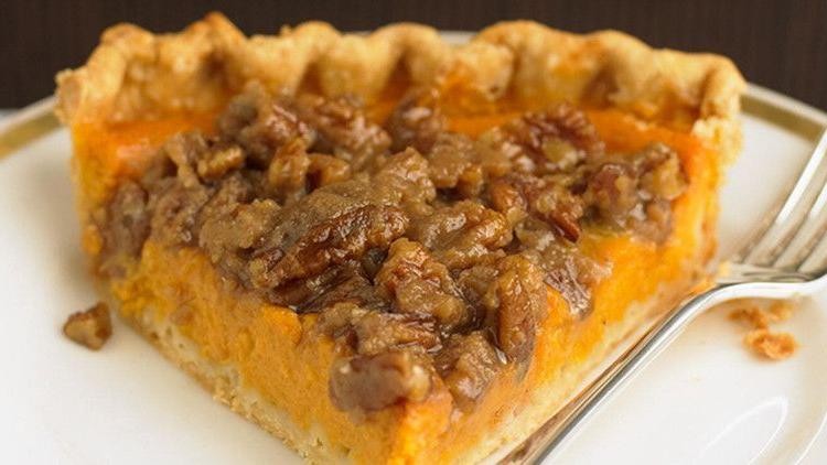 Sweet Potato Pie with Pecan Streusel