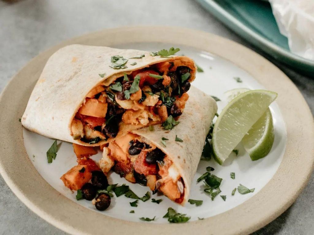 Sweet Potato and Black Bean Wrap
