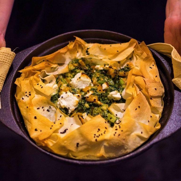 Sweet Potato and Kale Filo Pasty