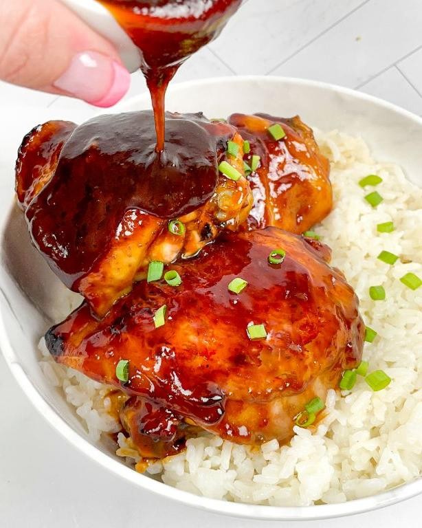 Sweet and Sour Baked Chicken Leg Quarters