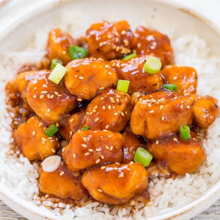 Sweet and Sour Diced Chicken