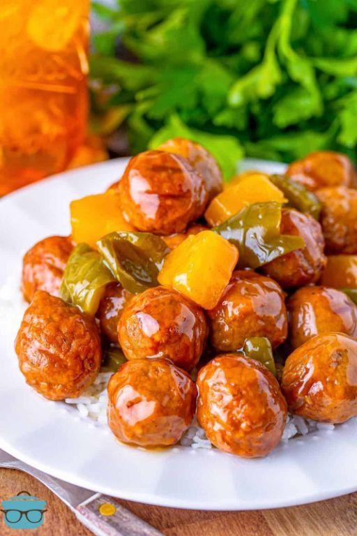 Sweet and Sour Frozen Meatball Appetizers